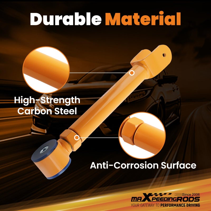 maXpeedingrods ذراع التحكم العلوي الأمامي القابل للتعديل من maXpeedingrods لجيب رانجلر TJ 1997-2006، شيروكي XJ 1984-2001، جراند شيروكي ZJ WJ 1993-2004 مع رفع من 0-8 إنش - Image 2